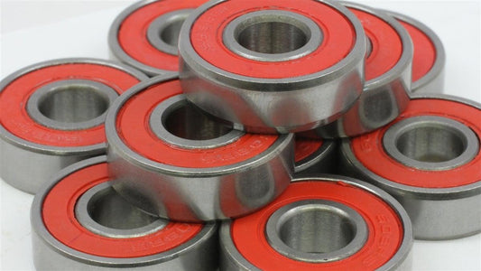 100-Pack 608-2RS Skate Ball Bearings - Red Seals - fast shipping 🇺🇸