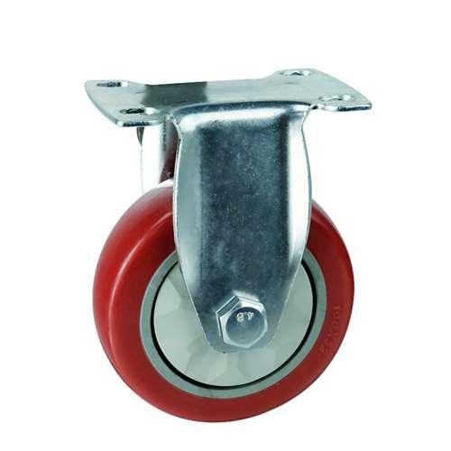 60mm Caster Wheel Rigid PVC - Top Plate Mount - fast shipping 🇺🇸