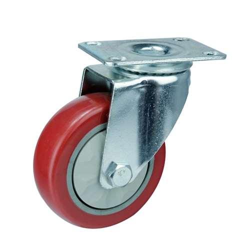 60mm Caster Wheel - PVC - Top Plate Mount - fast shipping 🇺🇸