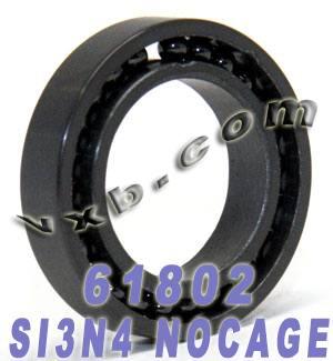61802 Full Complement Full Ceramic Bearing 15x24x5 Si3N4 - fast shipping 🇺🇸