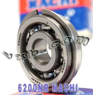6200NR Nachi Bearing Open C3 Snap Ring Japan 10x30x9mm - fast shipping 🇺🇸