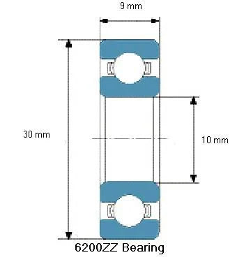 Premium 6200ZZ Ball Bearing 10x30x9mm - fast shipping 🇺🇸