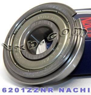 6201ZZENR Nachi Bearing Shielded C3 Snap Ring 12x32x10 Bearing - fast shipping 🇺🇸