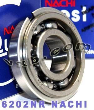6202NR Nachi Bearing Open C3 Snap Ring Japan 15x35x11mm - fast shipping 🇺🇸