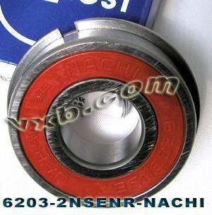 6203-2NSENR Nachi Bearing Sealed C3 Snap Ring Japan 17x40x12 Bearing - fast shipping 🇺🇸