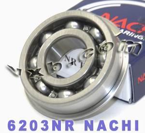 6203NR Nachi Bearing Open C3 Snap Ring Japan 17x40x12mm - fast shipping 🇺🇸