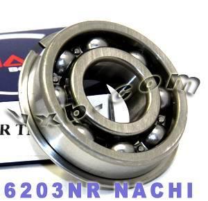 6203NR Nachi Bearing Open C3 Snap Ring Japan 17x40x12mm - fast shipping 🇺🇸