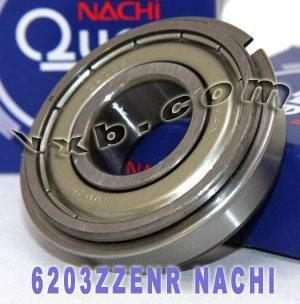 6203ZZENR Nachi Bearing 17x40x12mm - Double Shielded C3 Snap Ring Japan Made - fast shipping 🇺🇸