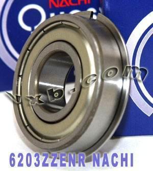6203ZZENR Nachi Bearing 17x40x12mm - Double Shielded C3 Snap Ring Japan Made - fast shipping 🇺🇸