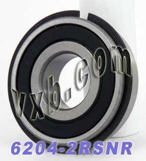 6204-2RSNR Bearing 20x47x14mm Sealed - Snap Ring - fast shipping 🇺🇸