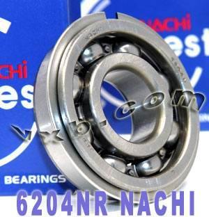 6204NR Nachi Bearing Open C3 Snap Ring Japan 20x47x14mm - fast shipping 🇺🇸