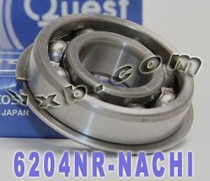 6204NR Nachi Bearing Open C3 Snap Ring Japan 20x47x14mm - fast shipping 🇺🇸