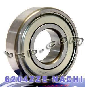 6204ZZE Nachi Bearing Shielded C3 Japan 20x47x14mm - fast shipping 🇺🇸