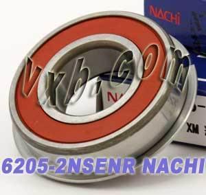 6205-2NSENR Nachi Bearing 25x52x15 Sealed C3 Snap Ring Bearing - fast shipping 🇺🇸