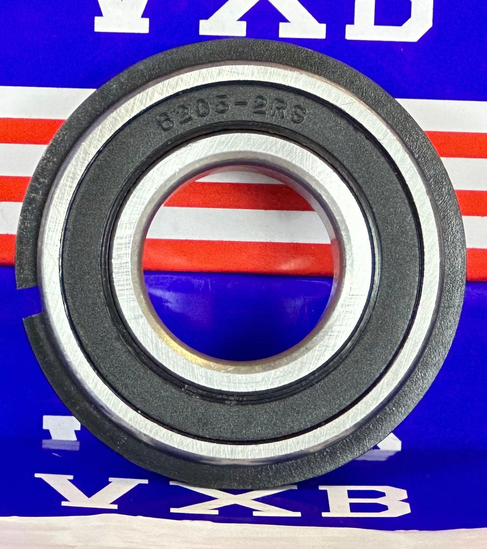 6205-2RSNR Ball Bearing - 25x52x15mm - Sealed - Snap Ring - fast shipping 🇺🇸