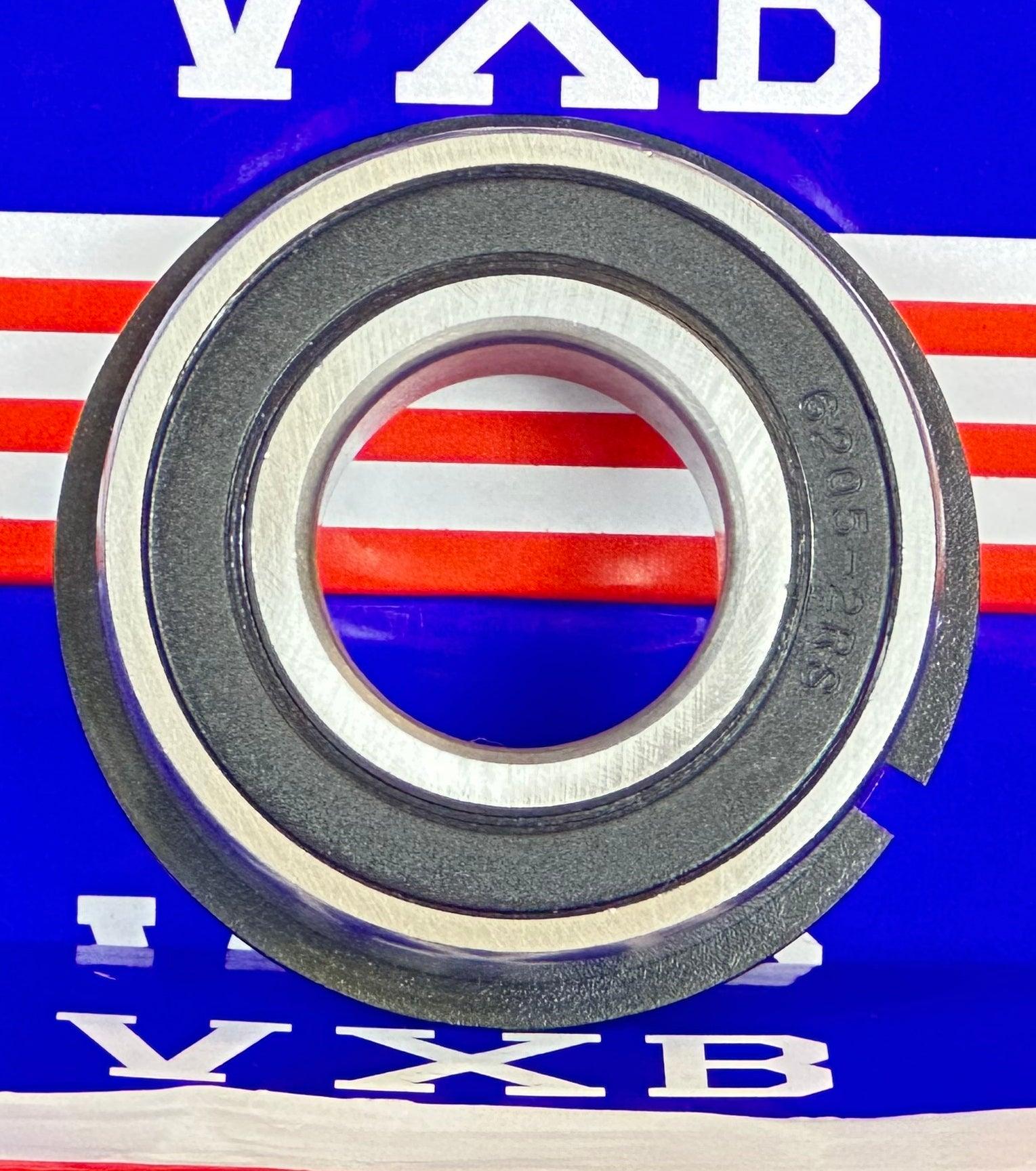 6205-2RSNR Ball Bearing - 25x52x15mm - Sealed - Snap Ring - fast shipping 🇺🇸