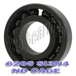 6205 Full Complement Full Ceramic Bearing 25x52x15 Si3N4 - fast shipping 🇺🇸