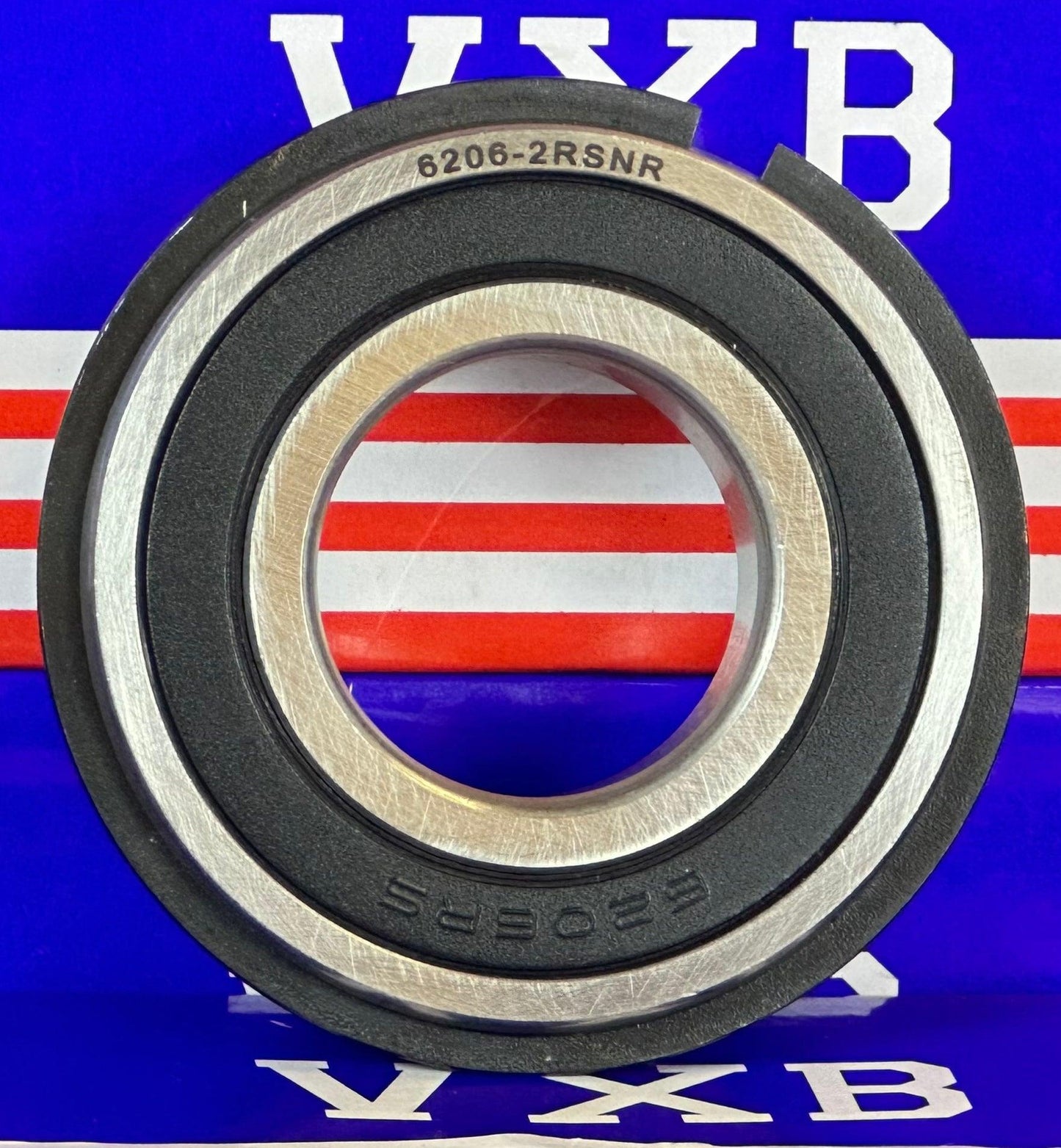 6206-2RSNR Sealed Bearing - Snap Ring 30x62x16mm - fast shipping 🇺🇸