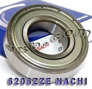 6206ZZE Nachi Bearing Shielded C3 Japan 30x62x16mm - fast shipping 🇺🇸
