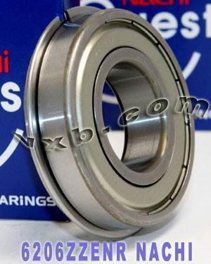 6206ZZENR Nachi Bearing 30x62x16 Shielded C3 Snap Ring Bearing - fast shipping 🇺🇸