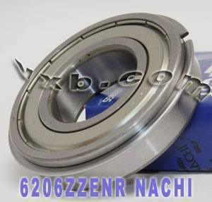 6206ZZENR Nachi Bearing 30x62x16 Shielded C3 Snap Ring Bearing - fast shipping 🇺🇸