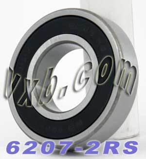 4-Pack 6207-2RS Bearings 35x72x17mm Ball Bearing - fast shipping 🇺🇸