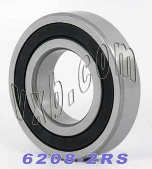 4-Pack 6208-2RS Ball Bearings 40x80x18mm - Rubber Sealed - fast shipping 🇺🇸