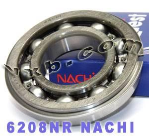 6208NR Nachi Open Bearing C3 Snap Ring Japan 40x80x18mm - fast shipping 🇺🇸