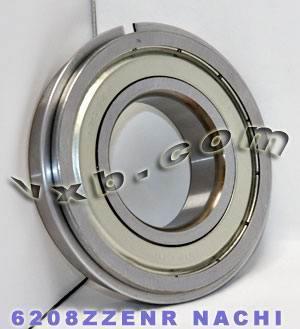 6208ZZENR Nachi Bearing Shielded C3 Snap Ring Japan 40x80x18 Bearing - fast shipping 🇺🇸
