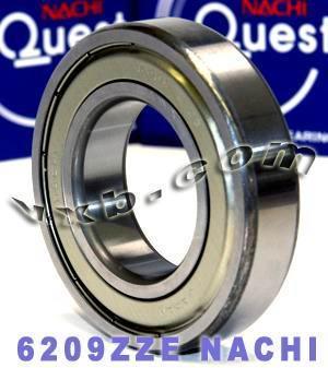 6209ZZE Nachi Bearing Shielded C3 45x85x19mm - Made in Japan - fast shipping 🇺🇸