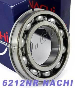 6212NR Nachi Bearing Open C3 60x110x22mm - Snap Ring - Japan - fast shipping 🇺🇸