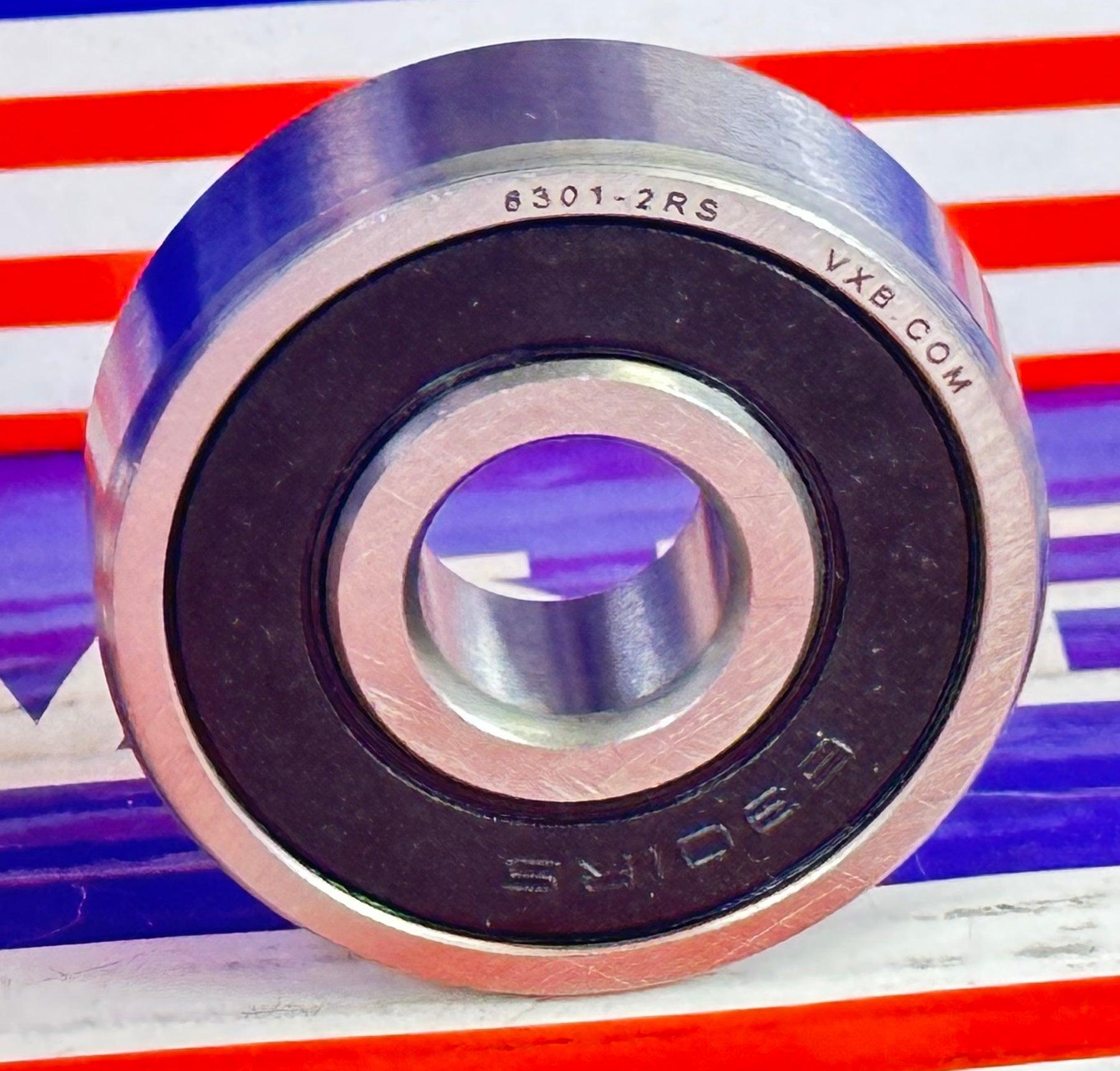 Premium 6301-2RS Bearing 12x37x12mm - Sealed - fast shipping 🇺🇸