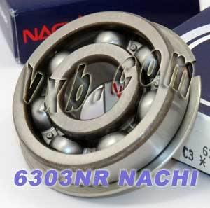 6303NR Nachi Bearing Open C3 Snap Ring Japan 17x47x14mm - fast shipping 🇺🇸