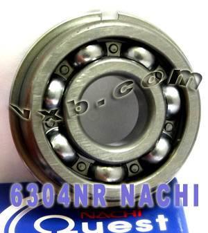 6304NR Nachi Bearing 20x52x15mm Open C3 Snap Ring Japan - fast shipping 🇺🇸