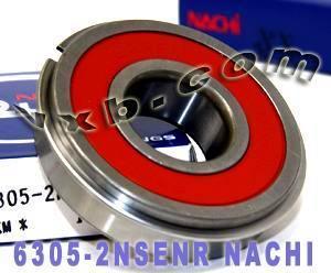 6305-2NSENR Nachi Bearing Sealed C3 Snap Ring Japan 25x62x17 Bearing - fast shipping 🇺🇸