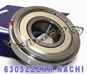 6305ZZENR Nachi Bearing Shielded C3 Snap Ring 25x62x17 Bearing - fast shipping 🇺🇸