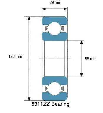 6311ZZ Bearing Deep Groove 6311ZZ - fast shipping 🇺🇸