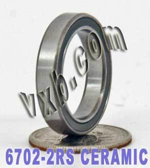 6702-2RS Ceramic Sealed Bearing 15x21x4mm - fast shipping 🇺🇸