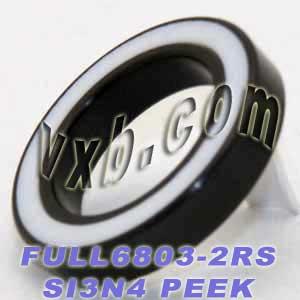 6803-2RS Full Ceramic Sealed Bearing 17x26x5 Si3N4 - fast shipping 🇺🇸