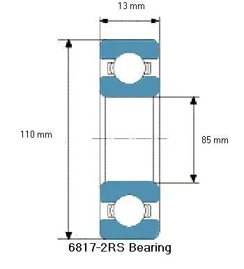 6817-2RS Bearing Deep Groove 6817-2RS - fast shipping 🇺🇸