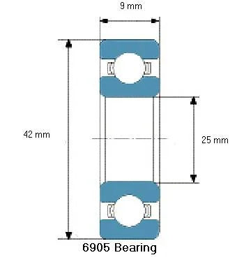 Premium 6905 Bearing Deep Groove 6905 - fast shipping 🇺🇸