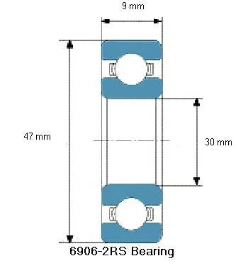 6906-2RS Bearing - Deep Groove Ball Bearing 6906RS - fast shipping 🇺🇸