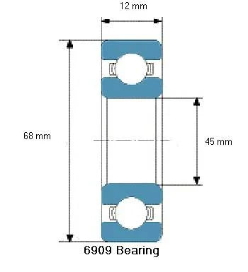 6909 Bearing Deep Groove 6909 - fast shipping 🇺🇸