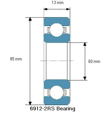 6912-2RS Bearing Deep Groove 6912-2RS - fast shipping 🇺🇸