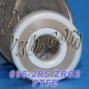 695-2RS Full Ceramic Sealed Bearing 5x13x4 ZrO2 Miniature Bearing - fast shipping 🇺🇸