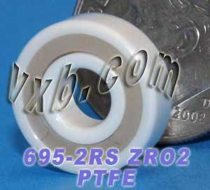 695-2RS Full Ceramic Sealed Bearing 5x13x4 ZrO2 Miniature Bearing - fast shipping 🇺🇸