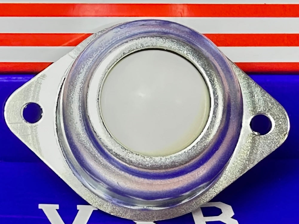2 Holes Flange Ball Transfer Unit 1 Inch Mounted Surface Bearing - fast shipping 🇺🇸