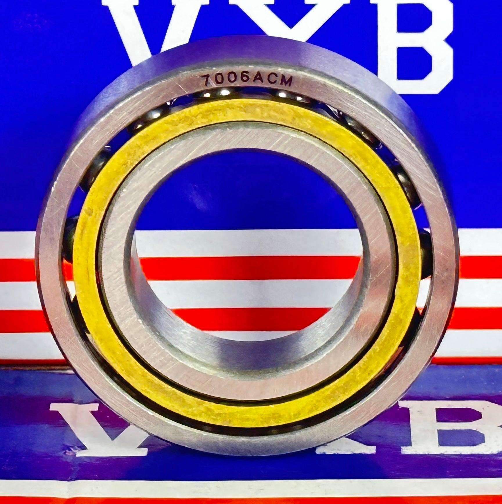 7006ACM Angular Contact bearing Bronze Cage 30x55x13mm - fast shipping 🇺🇸