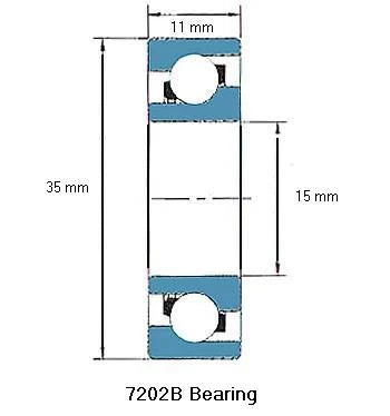 7202B Bearing Angular contact 7202B - fast shipping 🇺🇸