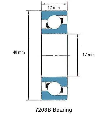 7203B Angular Contact Ball Bearing - fast shipping 🇺🇸